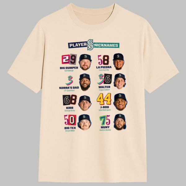 Mariners Players Nicknames Shirt 1