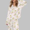 Pink Bow Martini Silky Satin Pajama Set 2