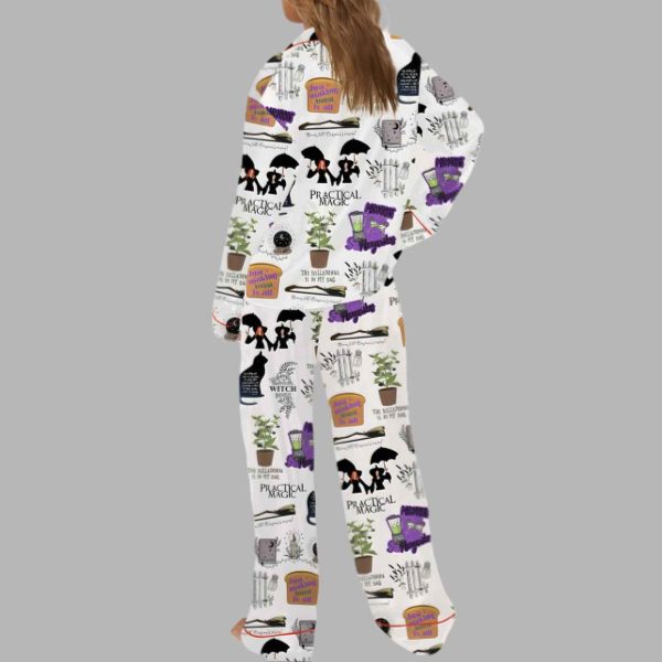 Practical Magic Witches Silky Satin Pajama Set 4