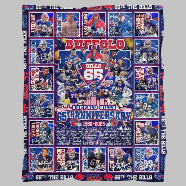 The Bills 65th Anniversary 1960 2025 Blanket 2