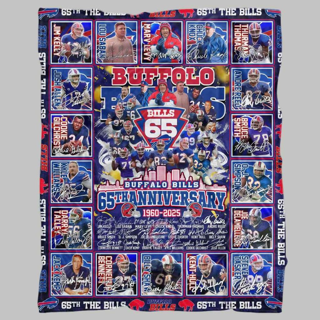 The Bills 65th Anniversary 1960 2025 Blanket 3 The Bills 65th Anniversary 1960 2025 Blanket 3
