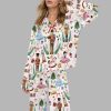 Vintage Christmas Nutcracker Silky Satin Pajama Set 1