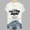 Womens Are You Fall O Ween Jesus Shirt 3
