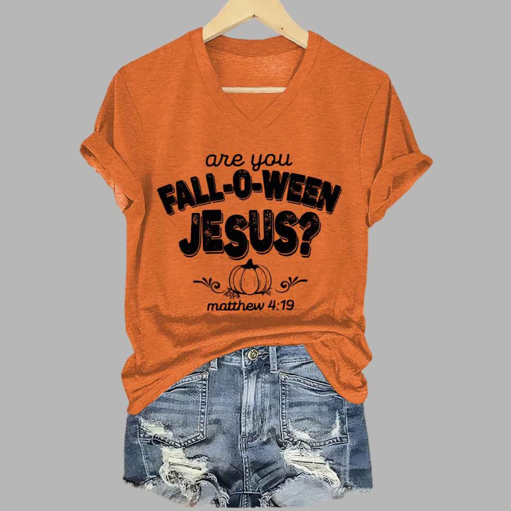 Womens Are You Fall O Ween Jesus Shirt 5 Womens Are You Fall O Ween Jesus Shirt 5
