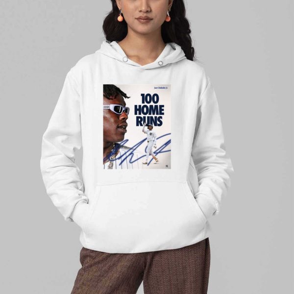 Yankees Jazz Chisholm Jr 100 Home Runs Shirt 5