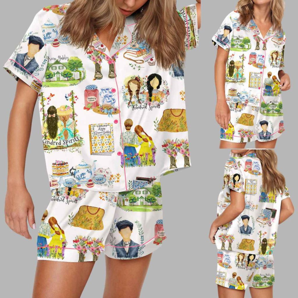 Anne Green Gables Silky Satin Pajama Set 3 Anne Green Gables Silky Satin Pajama Set 3