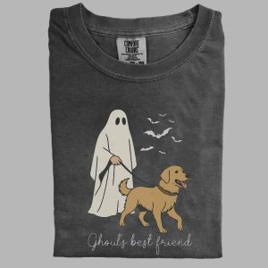 Golden Retriever Ghouls Best Friend Halloween T shirt 2