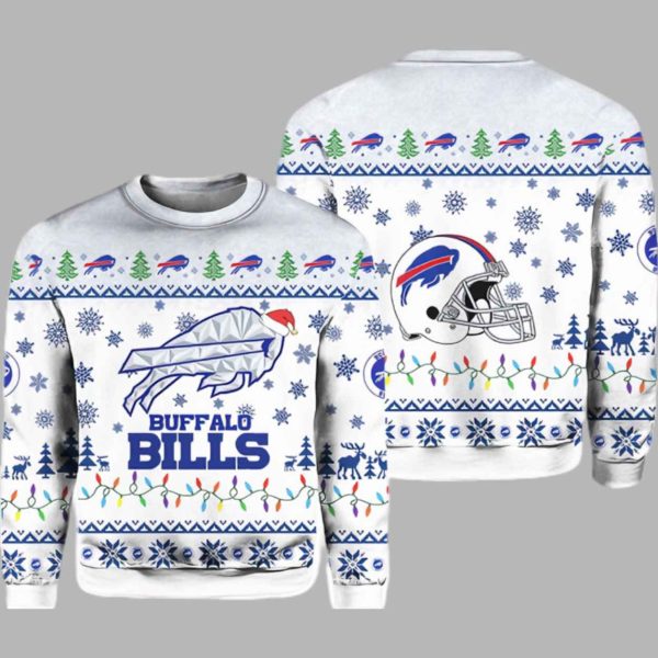 2025 Bills Rivalries Cold Front Ugly Christmas Sweater 1