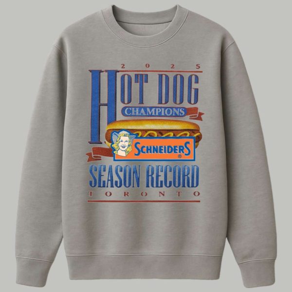 2025 Blue Jays Loonie Dog Hot Dog Champs Shirt 3