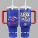 2025 Cubs October Baseball Fly The W Tumbler