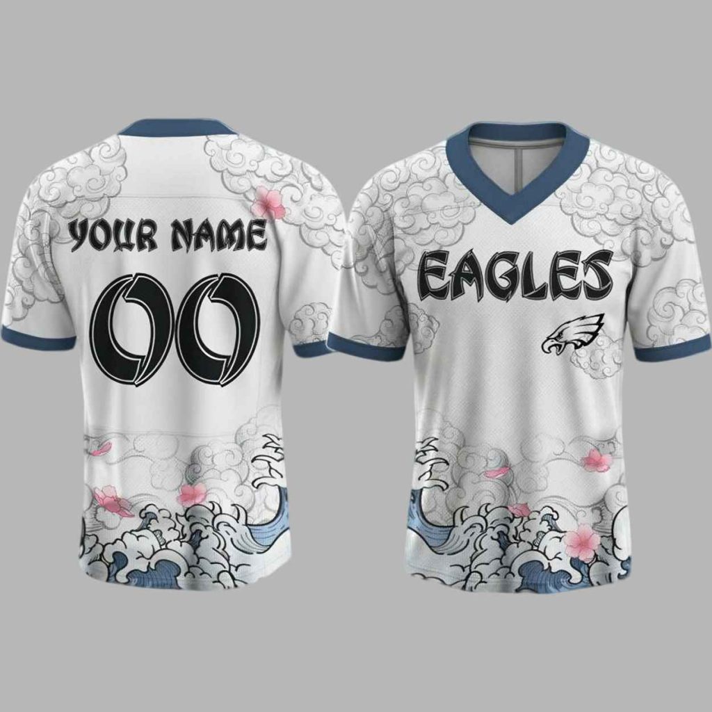 2025 Eagles Warrior Waves Japan Edo Spirit Jersey 2
