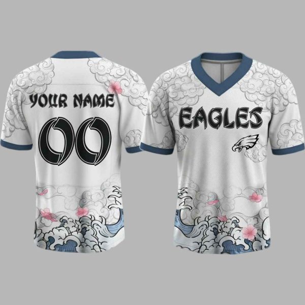 2025 Eagles Warrior Waves Japan Edo Spirit Jersey 2