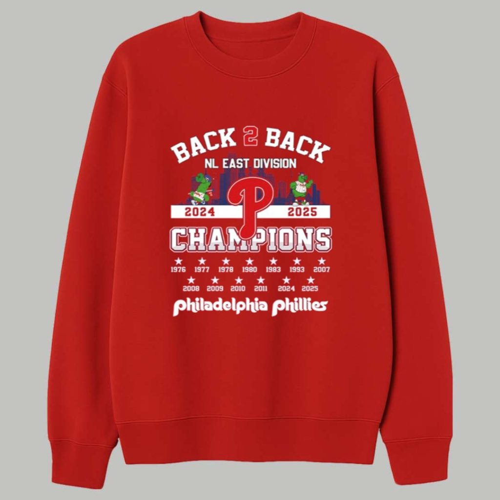 2025 Phillies B2B Division Champs Shirt 3