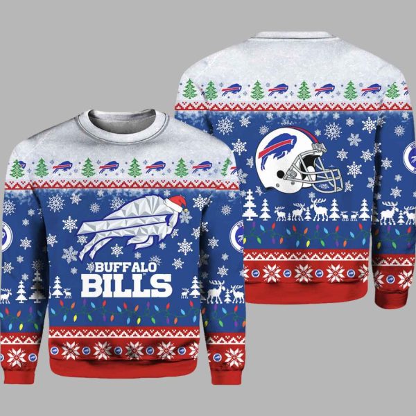 Bills 2025 2026 Rivalries Cold Ugly Christmas Sweater 3
