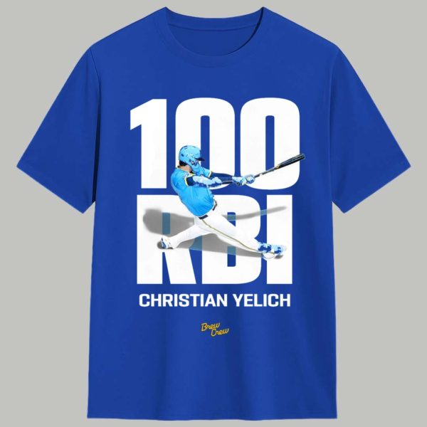 Brewers Christian Yelich 100 RBI Shirt 1