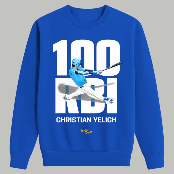 Brewers Christian Yelich 100 RBI Shirt 3