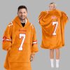 Buccaneers 7 Football 50th Season Blanket Hoodie 1