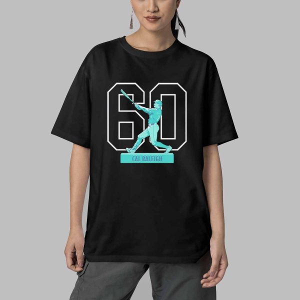 Cal Raleigh Historic 60 Home Run Season Shirt 5