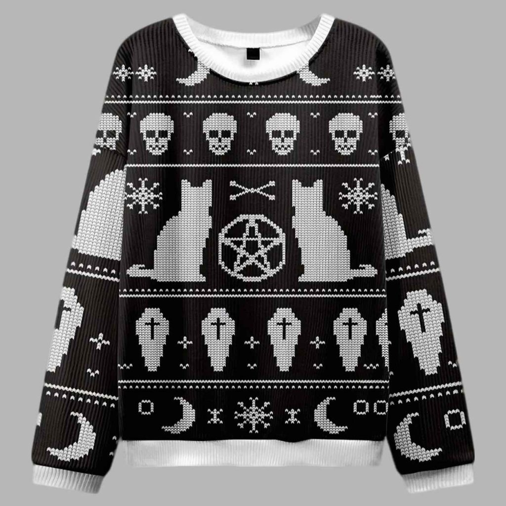 Cat Ugly Christmas Sweater 3
