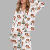 Cavalier King Charles Snow Silky Satin Pajama Set 1