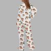 Cavalier King Charles Snow Silky Satin Pajama Set 4
