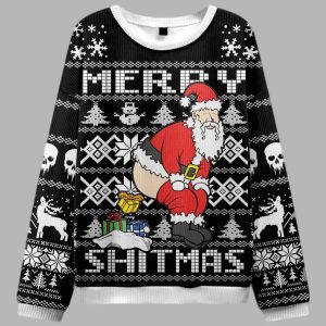 Merry Shitmas Ugly Christmas Sweater 2