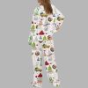 Christmas In NYC Silky Satin Pajama Set 4