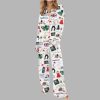 Christmas Love Actually Silky Satin Pajama Set 3