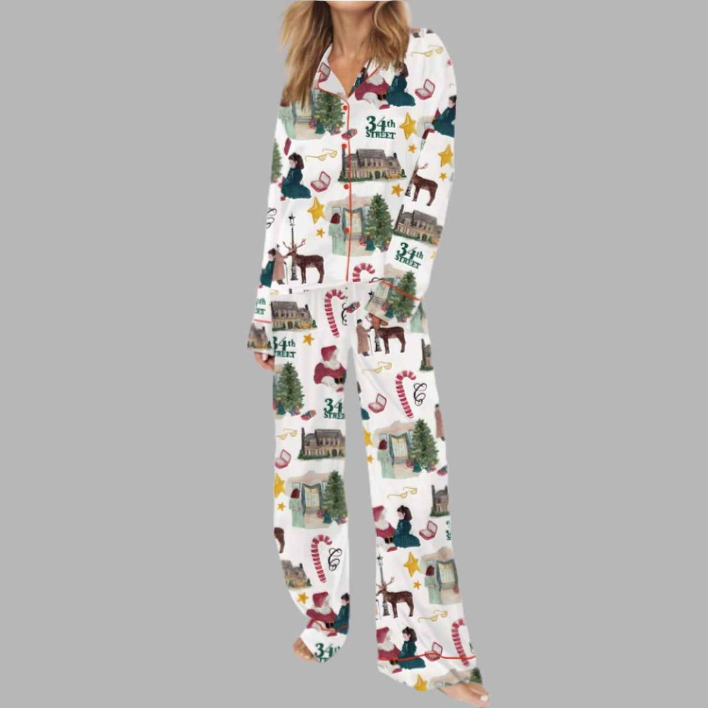 Christmas Miracle Street Silky Satin Pajama Set 3 Christmas Miracle Street Silky Satin Pajama Set 3