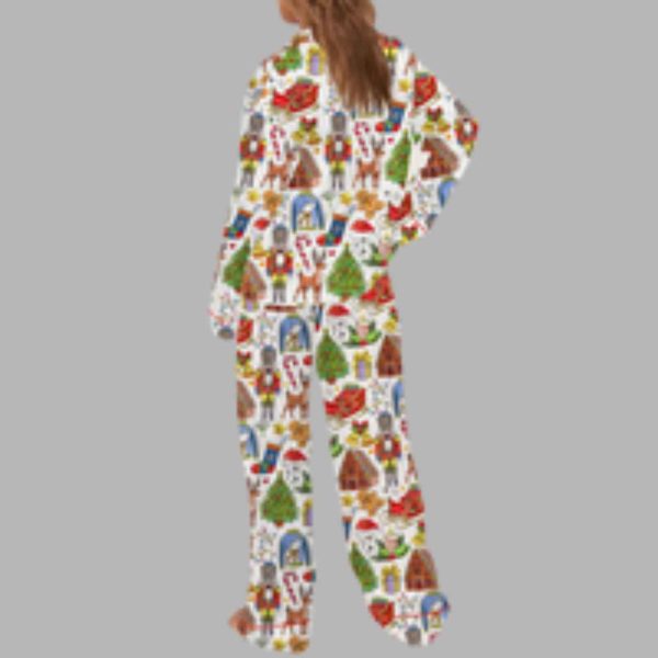 Christmas Vibes Silky Satin Pajama Set 4