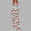 Coquette Christmas Silky Satin Pajama Set 3