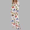 Coquette Elf Christmas Silky Satin Pajama Set 3
