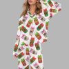 Coquette Pepper Drink Christmas Silky Satin Pajama Set 2