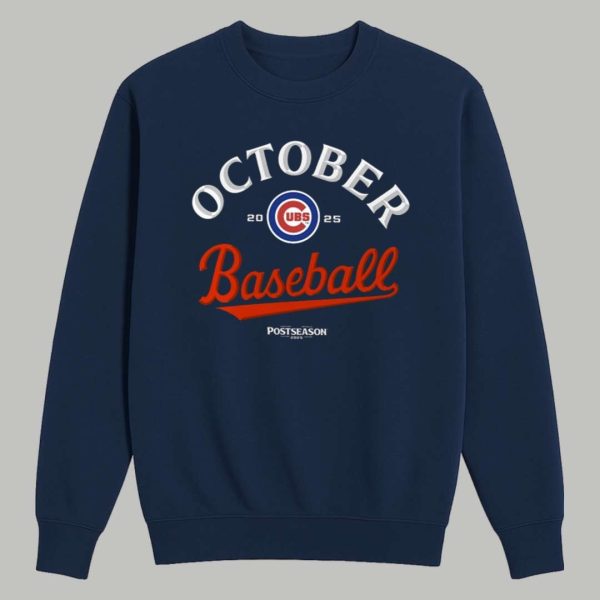 Cubs October Baseball 2025 Shirt 3