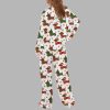 Dachshund Christmas Silky Satin Pajama Set 3