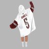 Daniels 5 Washington Football Unisex Blanket Hoodie 4