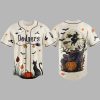 Dodgers Haunted Night Halloween Black Cat Pumpkin Jersey 1