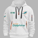 Dolphins EST 1965 Quarter Zip Hoodie