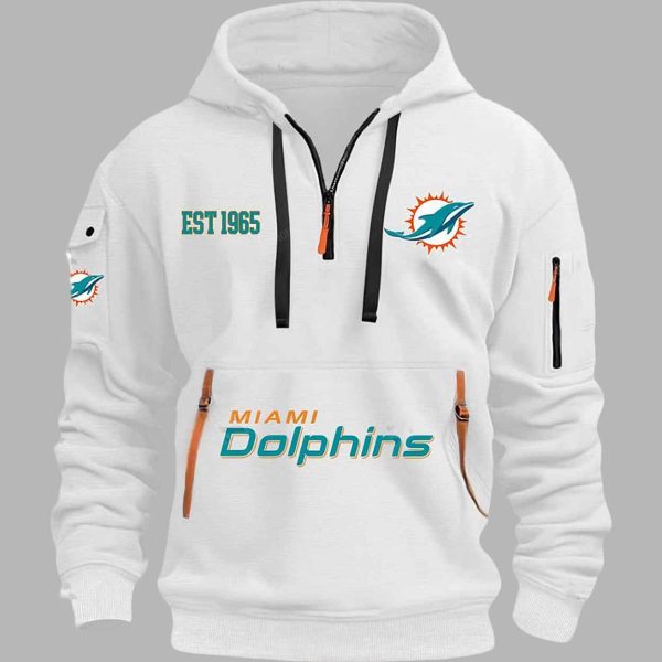 Dolphins EST 1965 Quarter Zip Hoodie 2