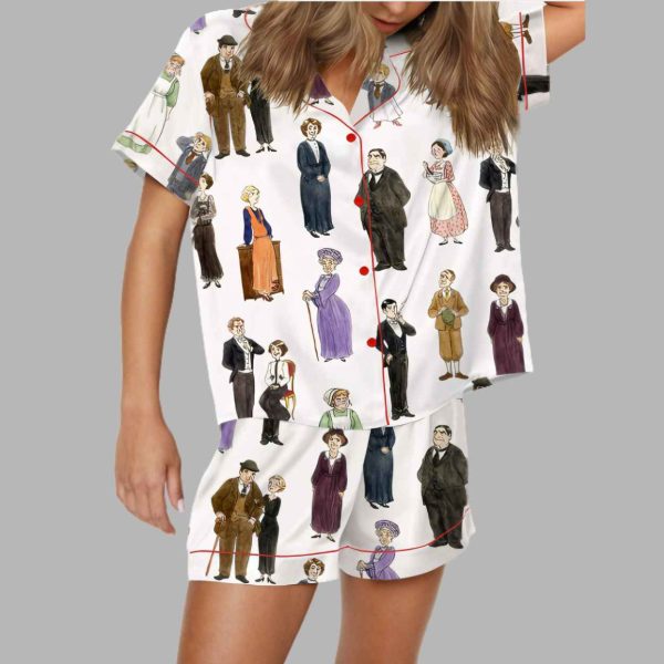 Downton Abbey Silky Satin Pajama Set 2