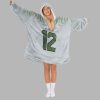 Fan 12 Seattle Football Unisex Blanket Hoodie 2