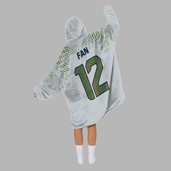 Fan 12 Seattle Football Unisex Blanket Hoodie 3
