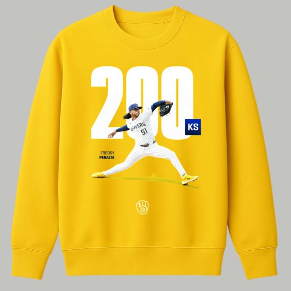 Freddy Peralta Has Notched 200 KS Shirt 3