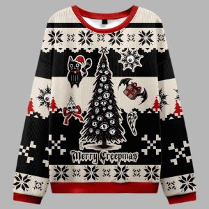 Merry Creepmas Ugly Christmas Sweater 1