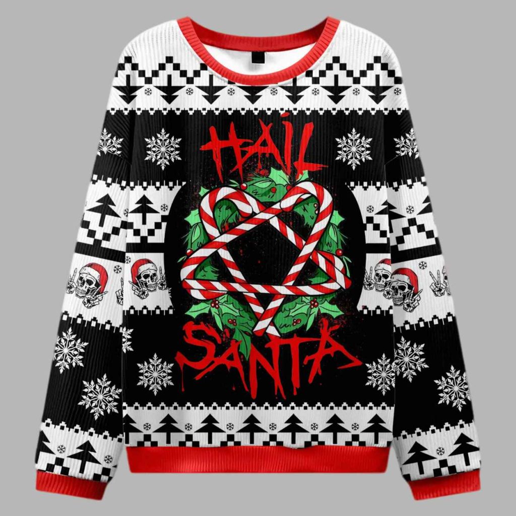 Hail Santa Ugly Christmas Sweater 3