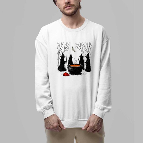 Halloween Witches Red Hat Cauldron Shirt 3