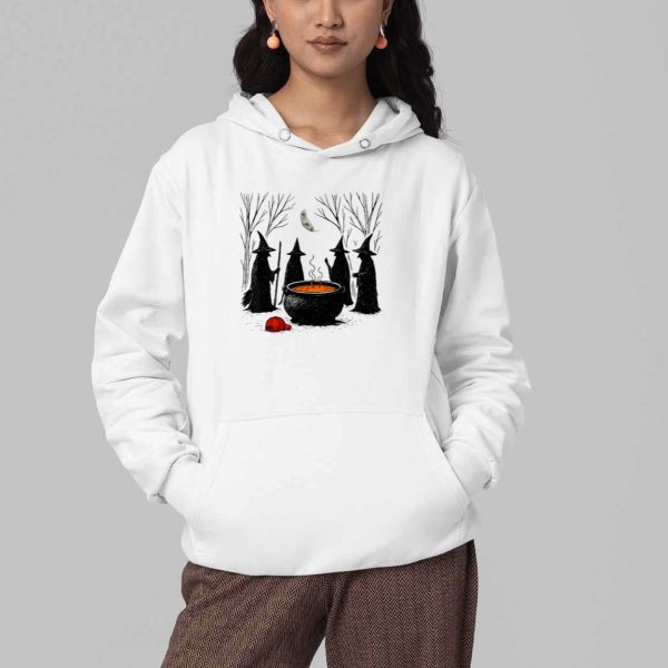Halloween Witches Red Hat Cauldron Shirt 5