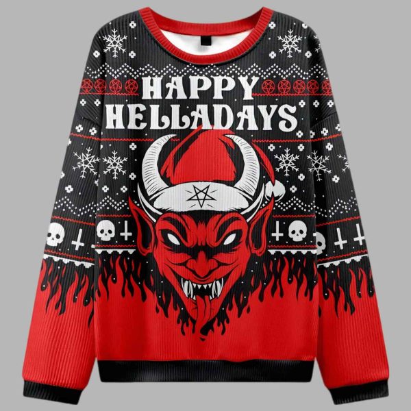 Happy Helladays Ugly Christmas Sweater 2