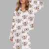 Hunting Antlers Espresso Martini Silky Satin Pajama Set 1