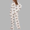 Hunting Antlers Espresso Martini Silky Satin Pajama Set 3